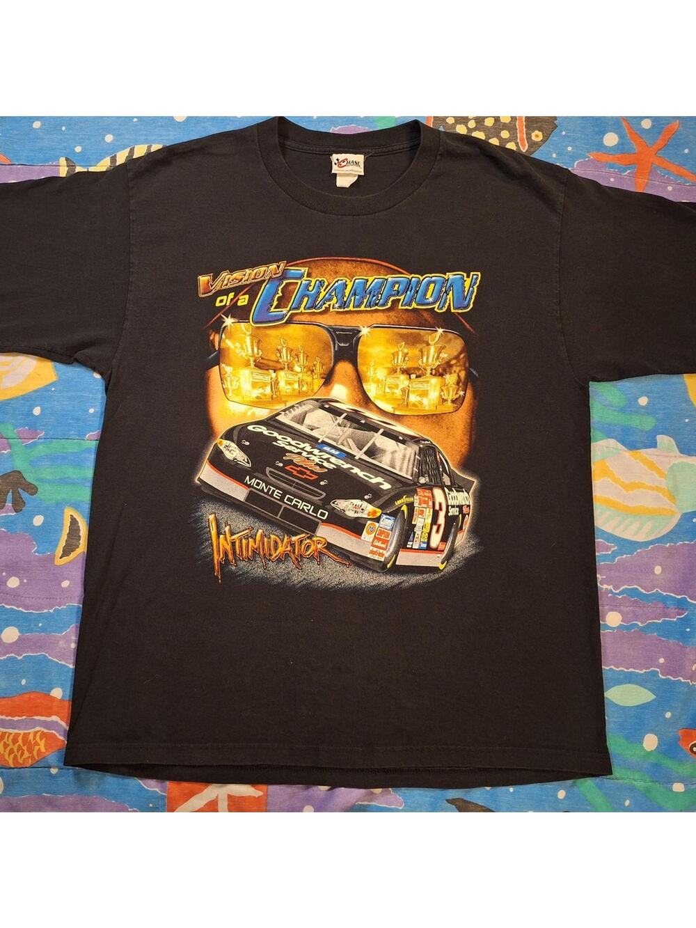Vintage Dale Earnhardt Sr NASCAR T-Shirt Men's XL Black